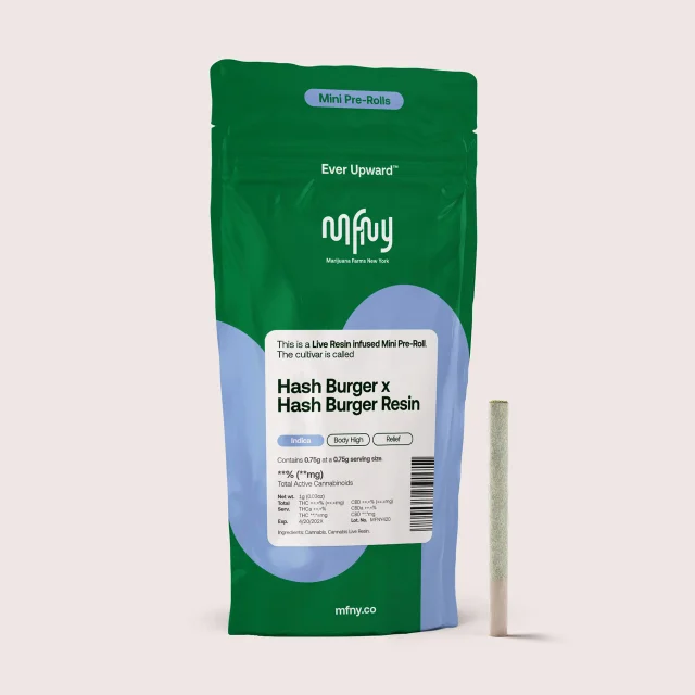 Mfny - Hash Burger X Hash Burger Live Resin Infused Preroll - 0.75g