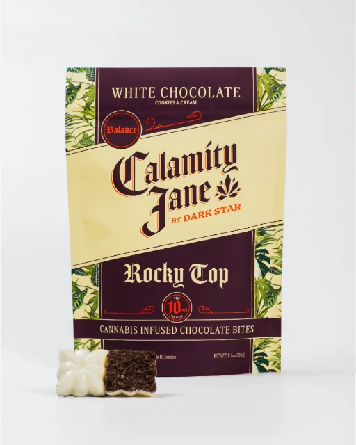 Dark Star - Calamity Jane "Rocky Top" White Chocolate Cookies & Cream - 10mg Thc 10ct (100mg)