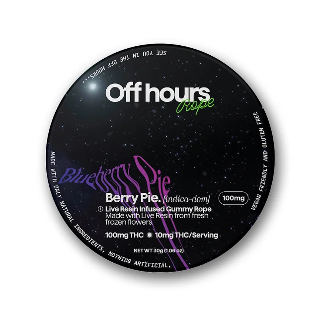 Off Hours - Live Resin Rope "Berry Pie - Blueberry"  - 100mg
