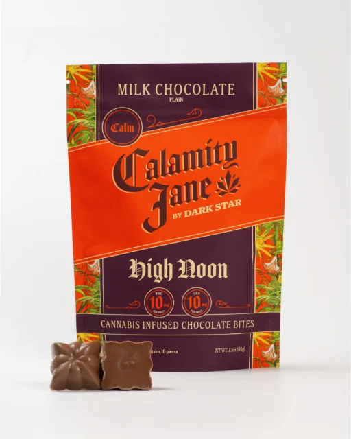 Dark Star - Calamity Jane "High Noon" Milk Chocolate - 2:1 THC:CBD (10mg THC : 5mg CBD) 10pk (100mg)