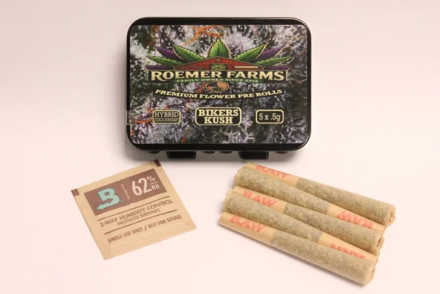 Roemer Farms - Biker's Kush Prerolls - 0.5g 5pk (2.5g)