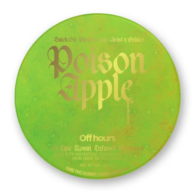 Off Hours - Pandalorian "Poison Apple" Live Rosin Gummies - 10ct 100mg