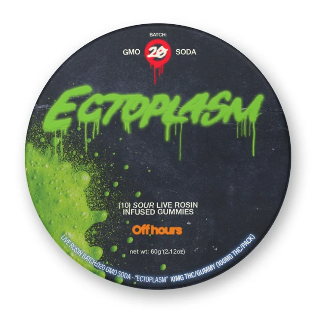 Off Hours - Gmo Soda "Ectoplasm" Live Rosin Gummies - 10ct 100mg