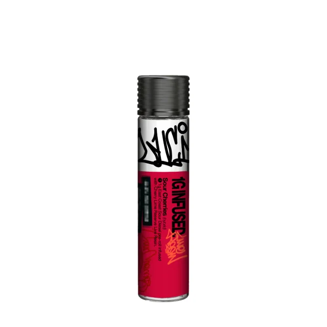 Luci - Sour Cherries (East Coast Sour Diesel X Cherry Lime Reserve Live Resin) Infused Preroll - 1g