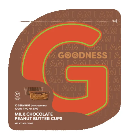 Goodness - Milk Chocolate Peanut Butter Cup - 100mg 10ct