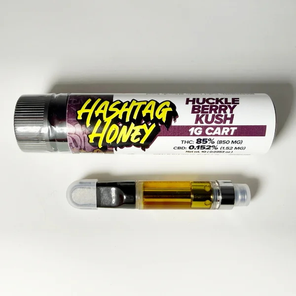 Hashtag Honey - Huckleberry Kush - 1g 510 Vape Cart