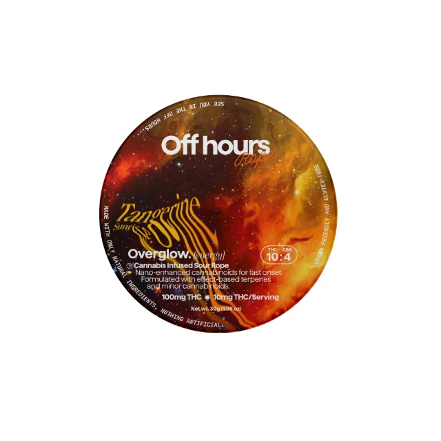 Off Hours - "Overglow (Energy)" Gummy Rope - 10:4 Thc:cbg (100mg:40mg)
