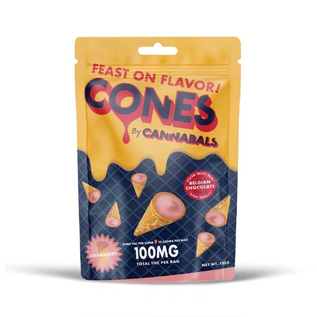 Cannabals - Strawberry Chocolate Cones - 10mg 10ct (100mg)