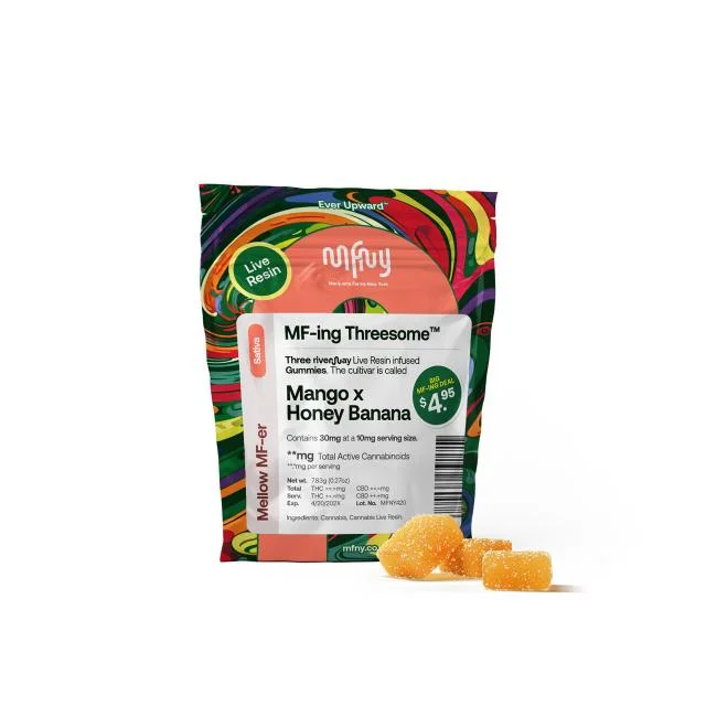 Mfny - Mango X Honey Banana Live Resin Gummies - 3pk 30mg