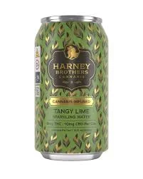 Harney Brothers - Tangy Lime Sparkling Water - 1:1 10mg Thc:10mg Cbd 12oz
