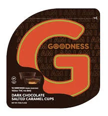 Goodness - Dark Salted Caramel Cups - 10ct 100mg