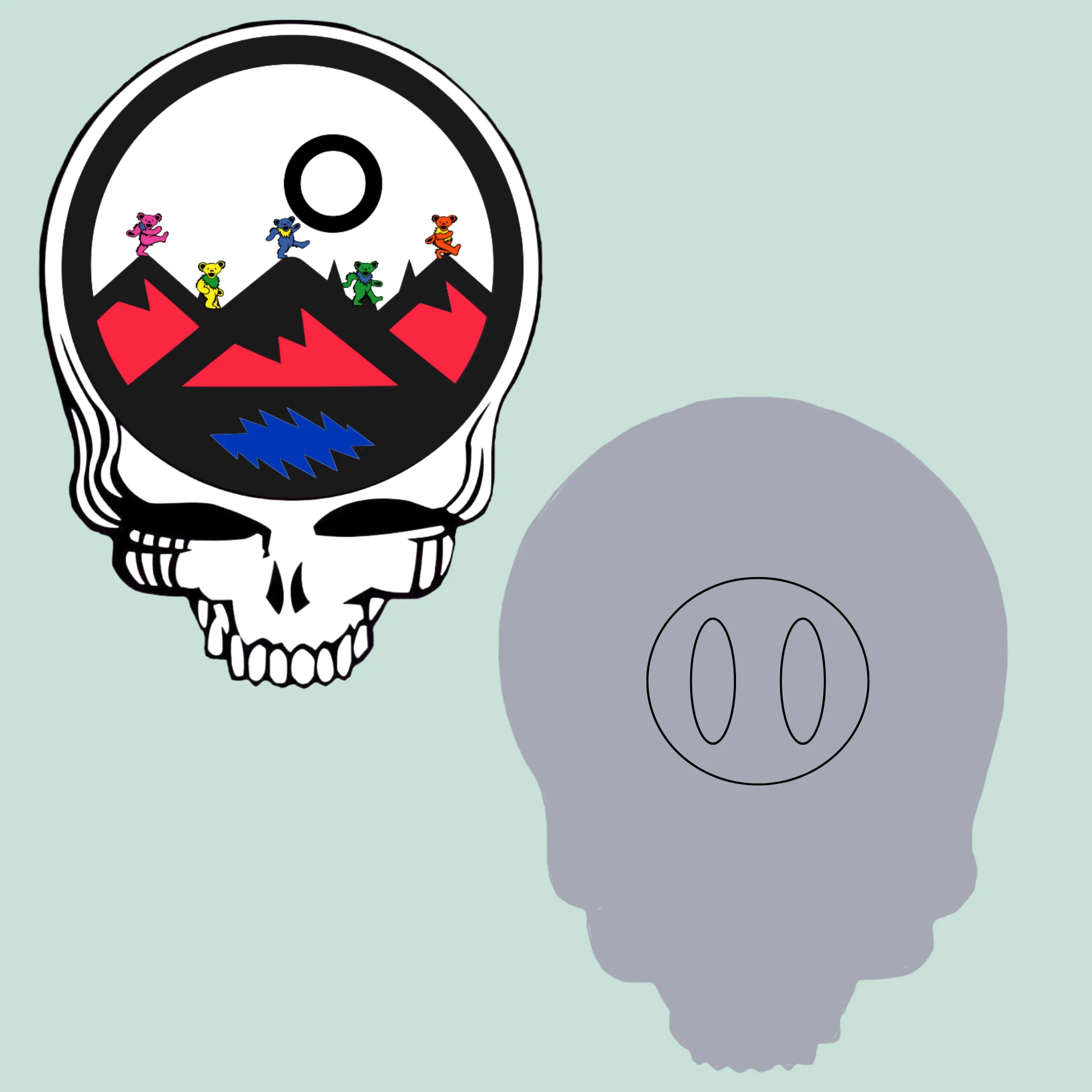 Elevate Adk - Adk Stealie Pin