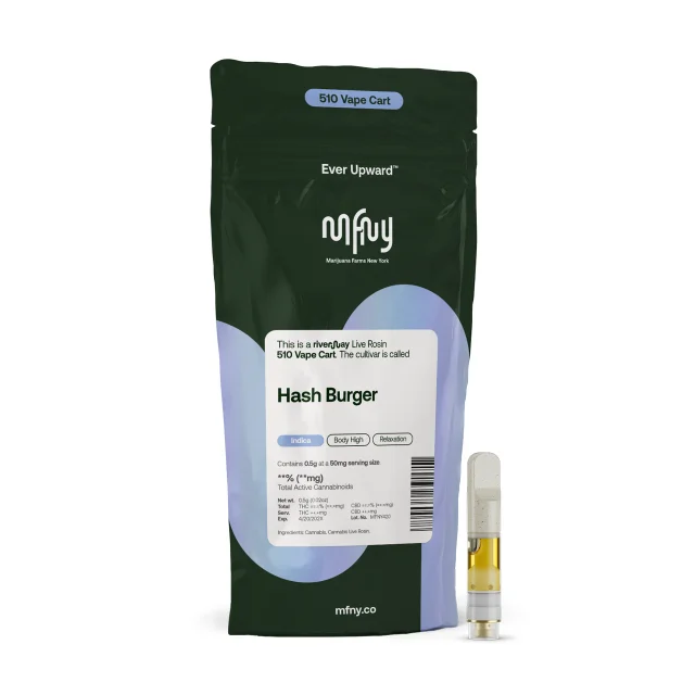 Mfny - Hash Burger Live Rosin Vape Cart - 0.5g