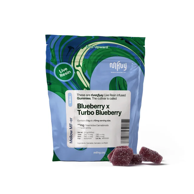 Mfny - Blueberry X Turbo Blueberry Live Resin Gummies - 10pk 100mg
