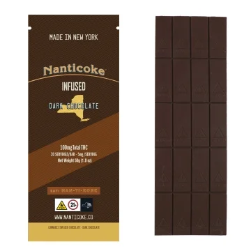 Nanticoke - Dark Chocolate Bar - 100mg