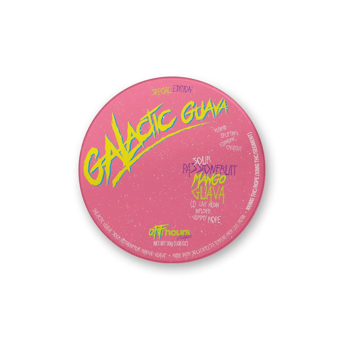 Off Hours - Galactic Guava Live Rosin Sour Gummy Rope - 100mg