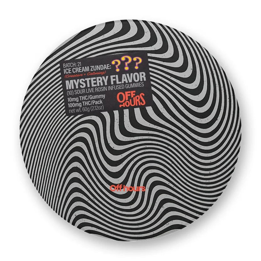 Off Hours - Ice Cream Zundae "Mystery Flavor" Live Rosin Gummies - 100mg 10ct