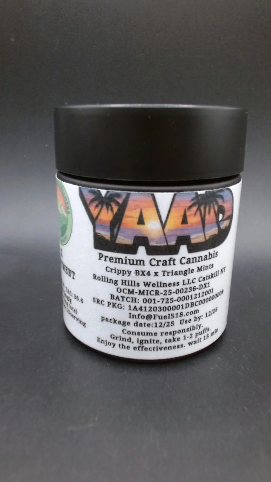 Rolling Hills Wellness - Yaad - 3.5g Flower