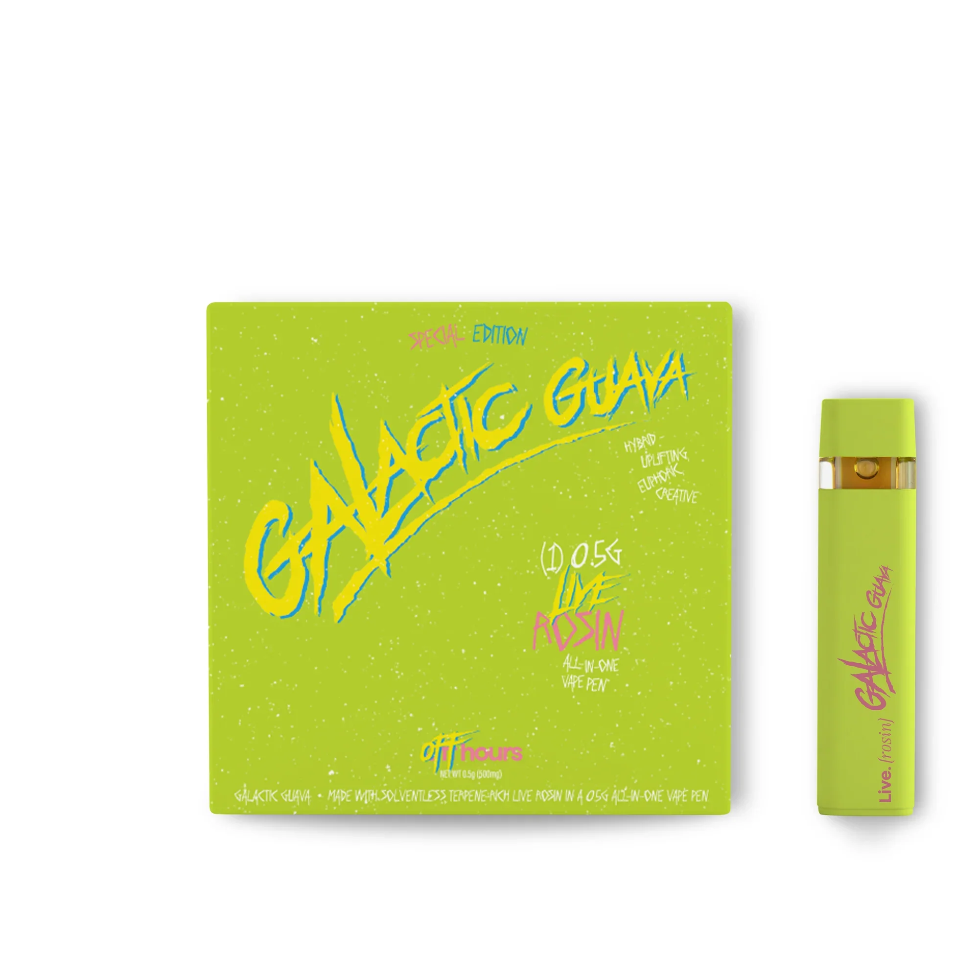Off Hours - Galactic Guava - Live Rosin - 0.5g Aio