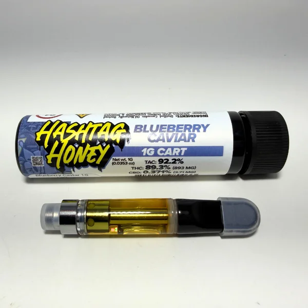 Hashtag Honey - Blueberry Caviar - 1g 510 Vape Cart