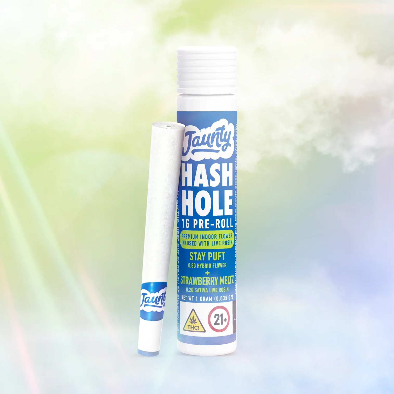 Jaunty - Stay Puft Infused Hash Hole - .8g Flower X .2g Rosin (1g)
