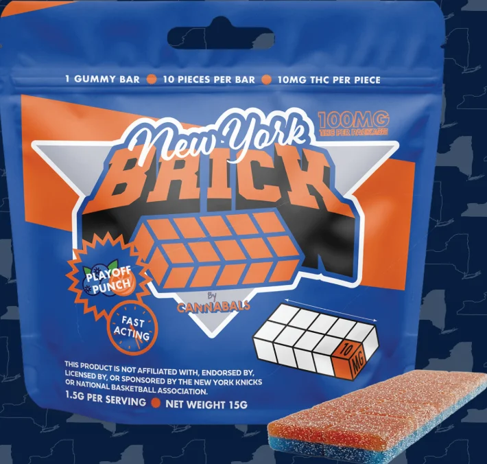 Cannabals - Playoff Punch Gummy Brick - 10mg 10ct