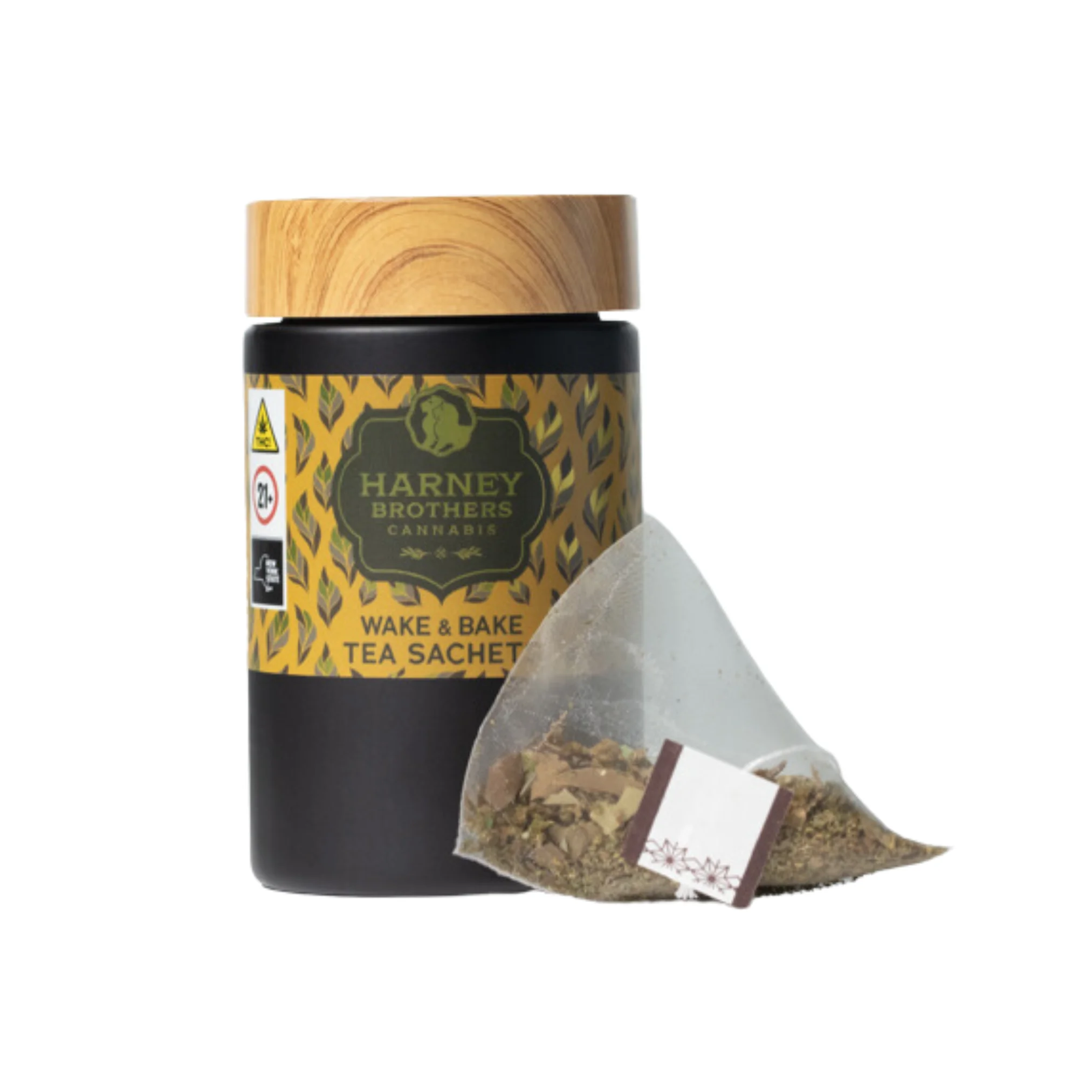 Harney Brothers- Wake & Bake Tea Bags - 10mg 5pk (50mg)