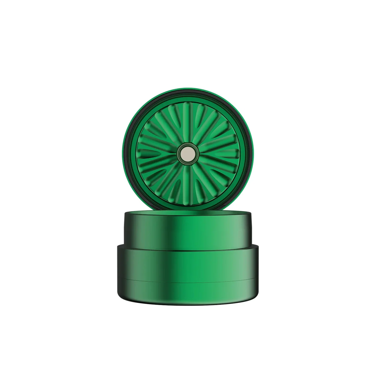 Flower Mill - Next Gen 2.5" 3 Piece Grinder - Green