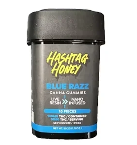 Hashtag Honey - Blue Razz Gummies - 100mg 10ct