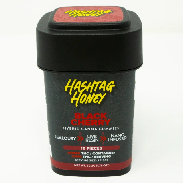 Hashtag Honey - Black Cherry Gummies - 100mg 10ct