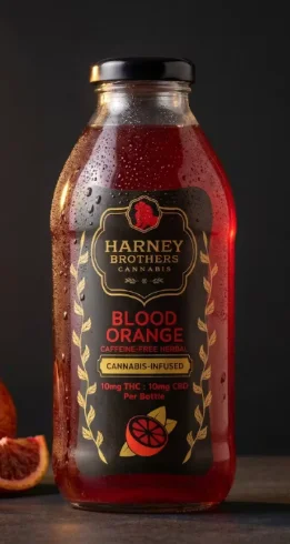 Harney Brothers - Blood Orange Tea - 10mg Thc : 10mg Cbd 16oz