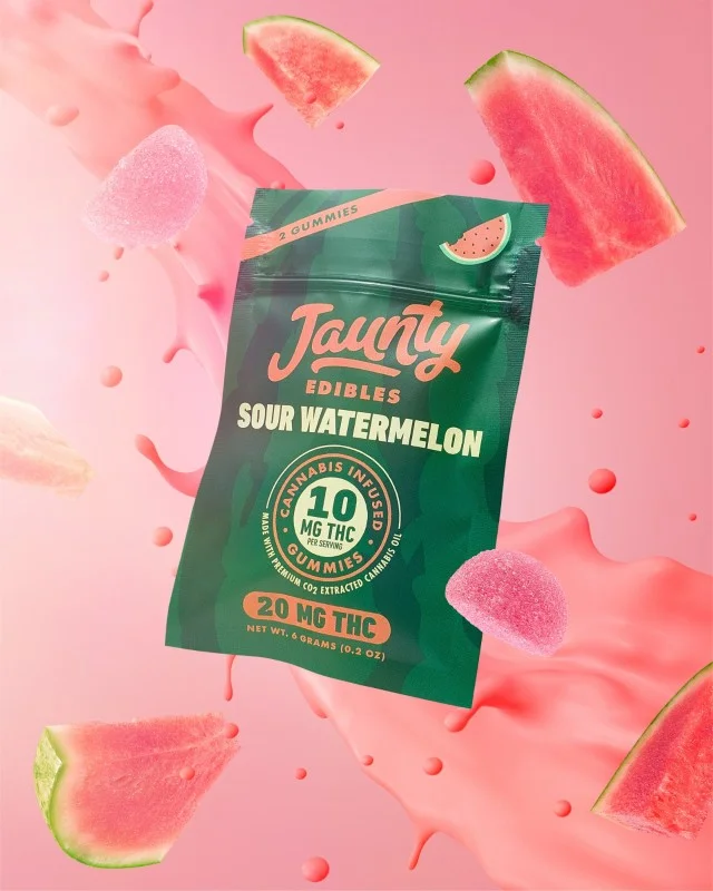 Jaunty - Sour Watermelon Gummies 20mg - 2ct
