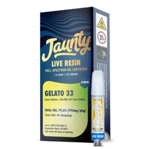 Jaunty - Gelato 33 Live Resin Cart - 1g