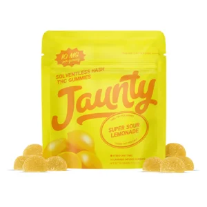 Jaunty - Super Sour Lemonade Hash Infused Gummies - 10thc 10ct