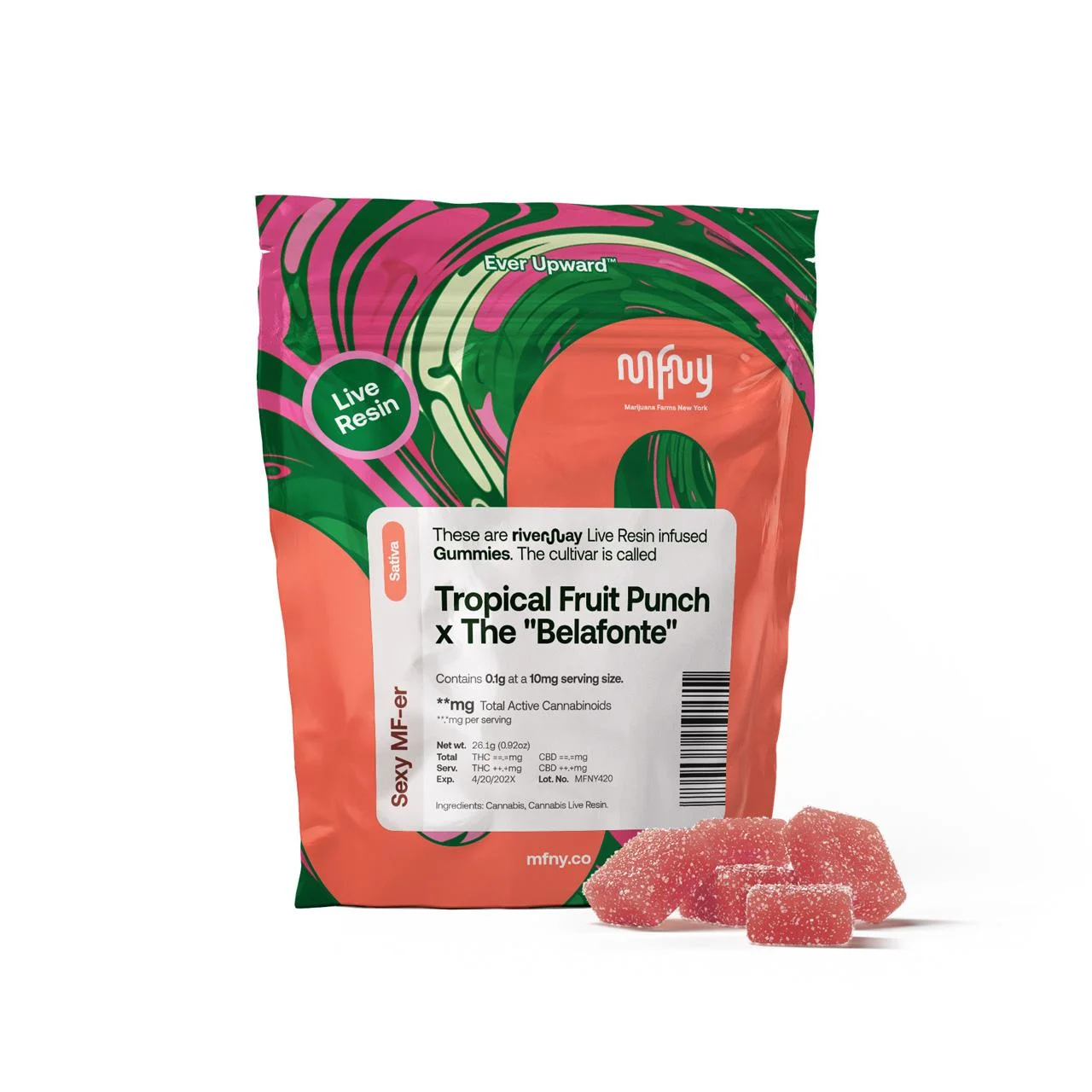 Mfny - Tropical Fruit Punch X The 'Belafonte" Live Resin - 100mg 10ct