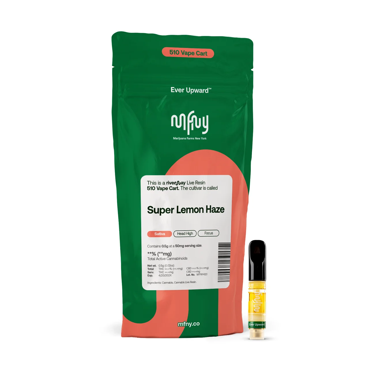 Mfny - Super Lemon Haze .5g Live Resin 510 Cart