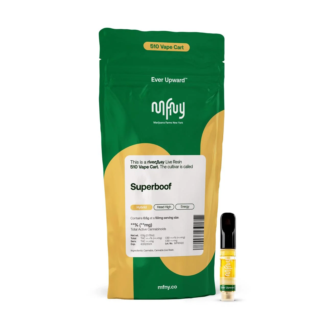 Mfny - Superboof .5g Live Resin 510 Cart