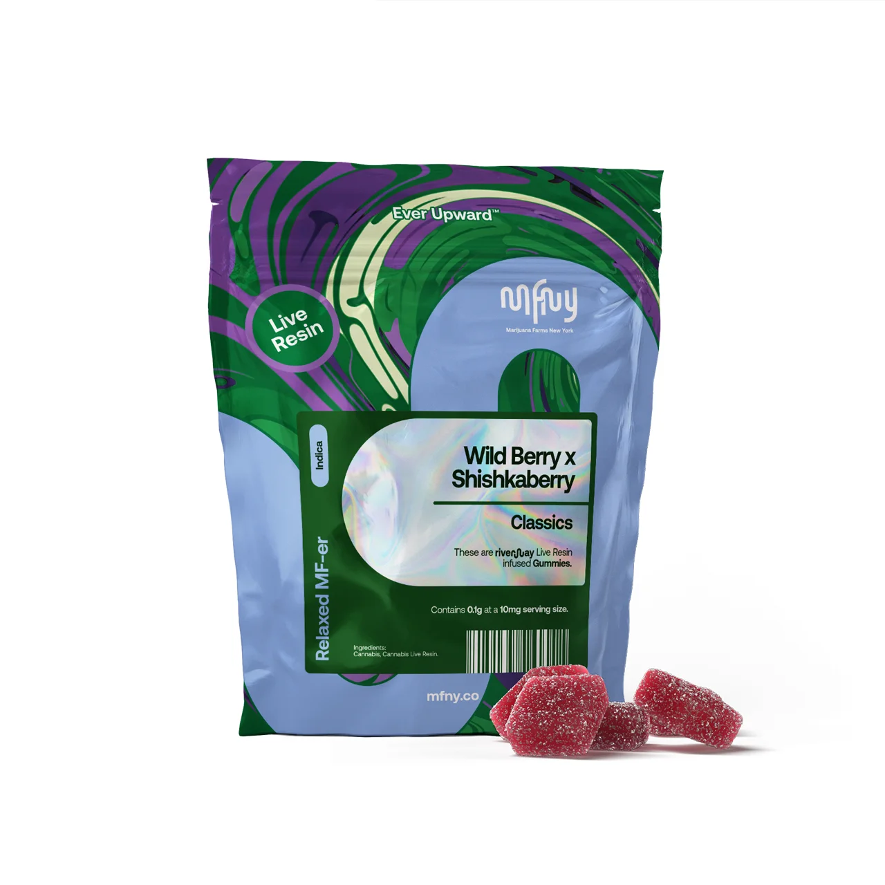 Mfny - Wild Berry X Shishkaberry Live Resin Gummies - 10mg 10pk