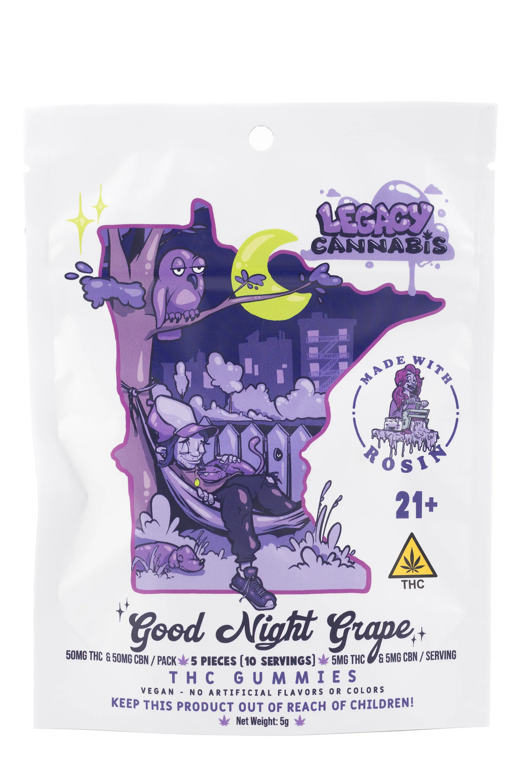 Granny's Granny's - Live Resin Gummies - 50mg THC - Rainbow