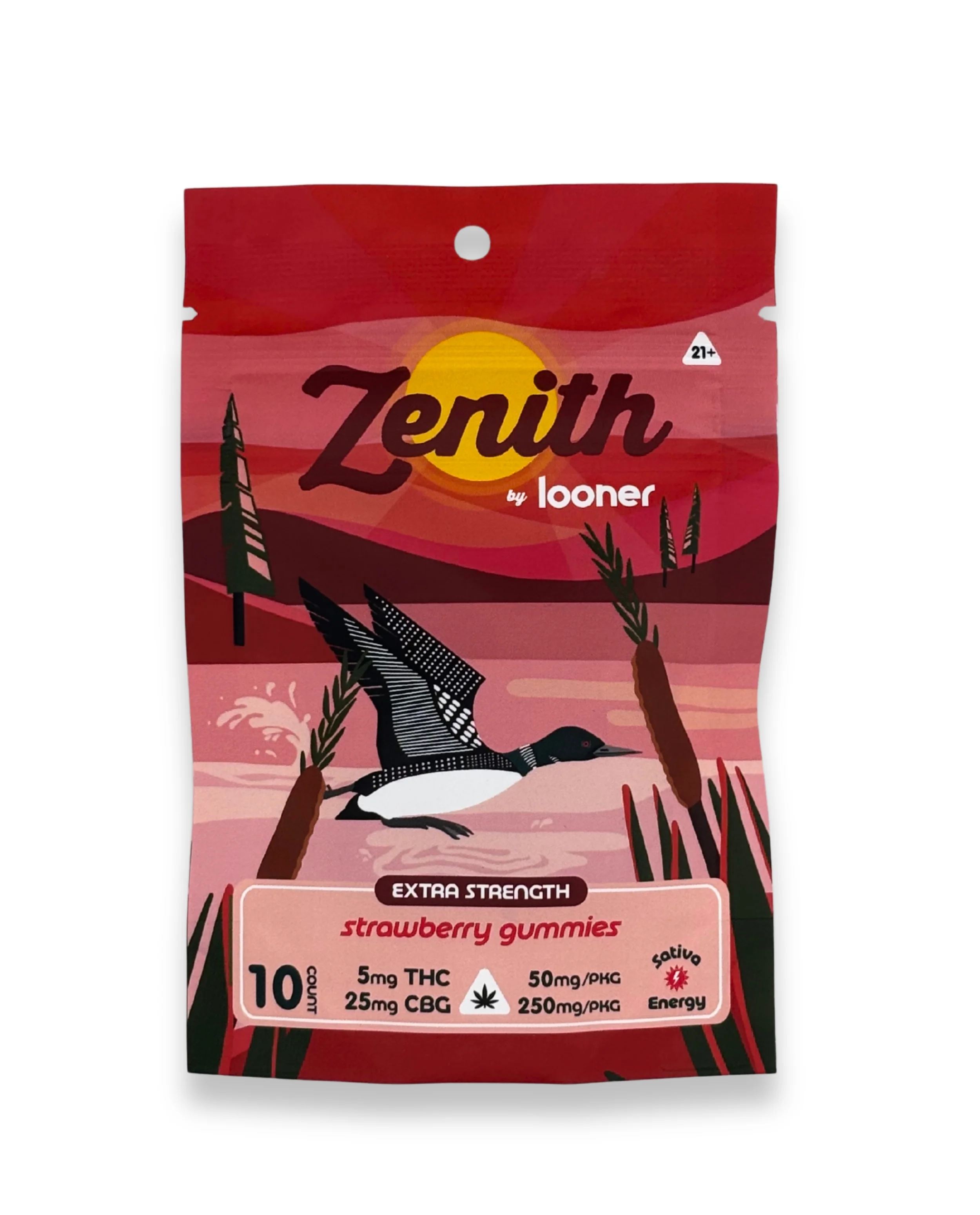 Looner Looner Gummies - Zenith Strawberry - 50 MG THC 250 MG CBG