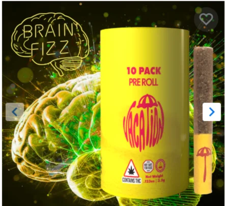 Vacation 10pk Pre-roll Brain Fizz