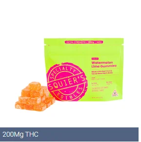 Squiers 200mg Watermelon Gummies - Uplift
