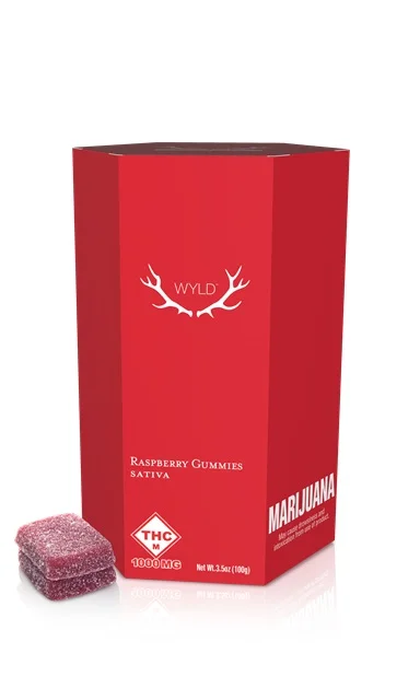 1000mg Raspberry Sativa Gummies