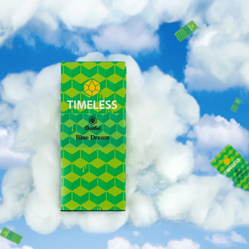 timeless disposable vape review Blue Dream | (0.5g) Distillate Cart Color:Purple-Black Spatter Uwell THCA Vapes — Liquid