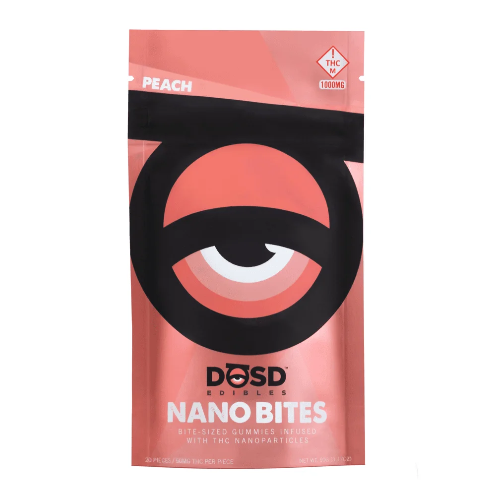 DOSD Peach | (1000mg) Fast Acting High Potency Gummies | Premium