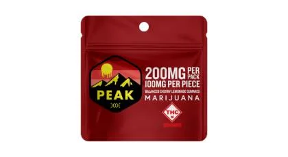 200mg Cherry Lemonade Peak Gummies 2pk