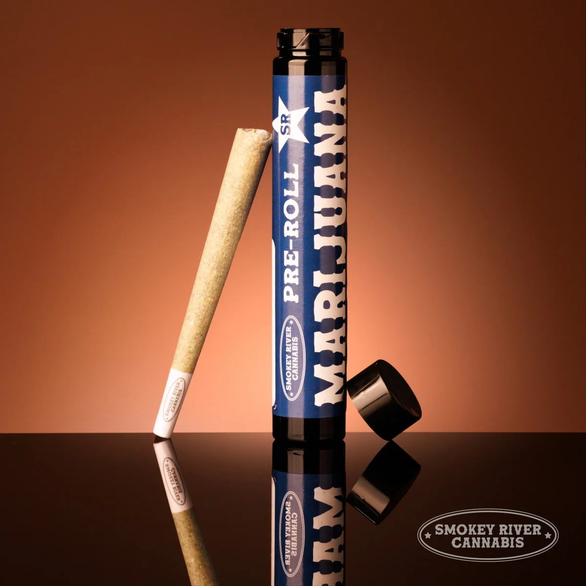 SMOKEY RIVER CANNABIS 1g Strawberry Gary Preroll