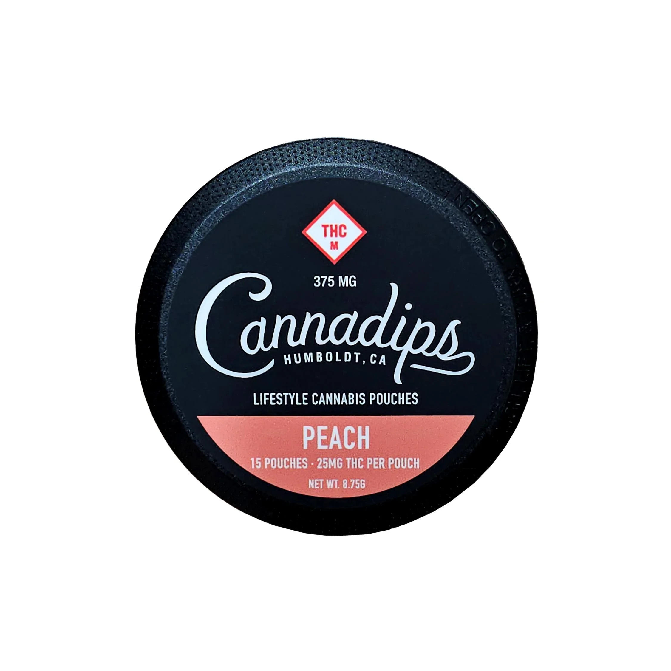 CANNADIPS 375mg Peach Pouches | Premium Cannabis at North Kansas City