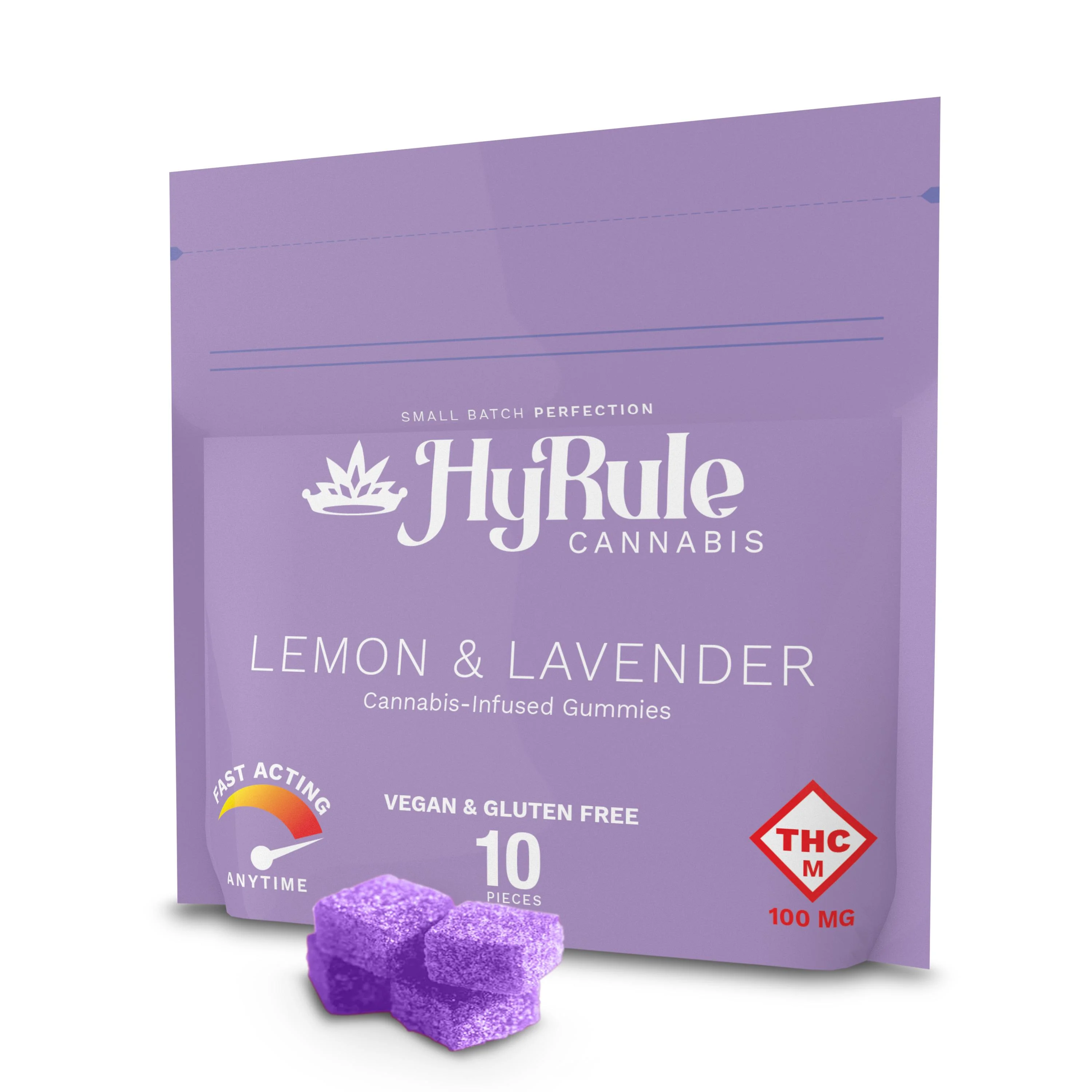 HYRULE 100mg Lemon & Lavender Gummies | Premium Cannabis at North