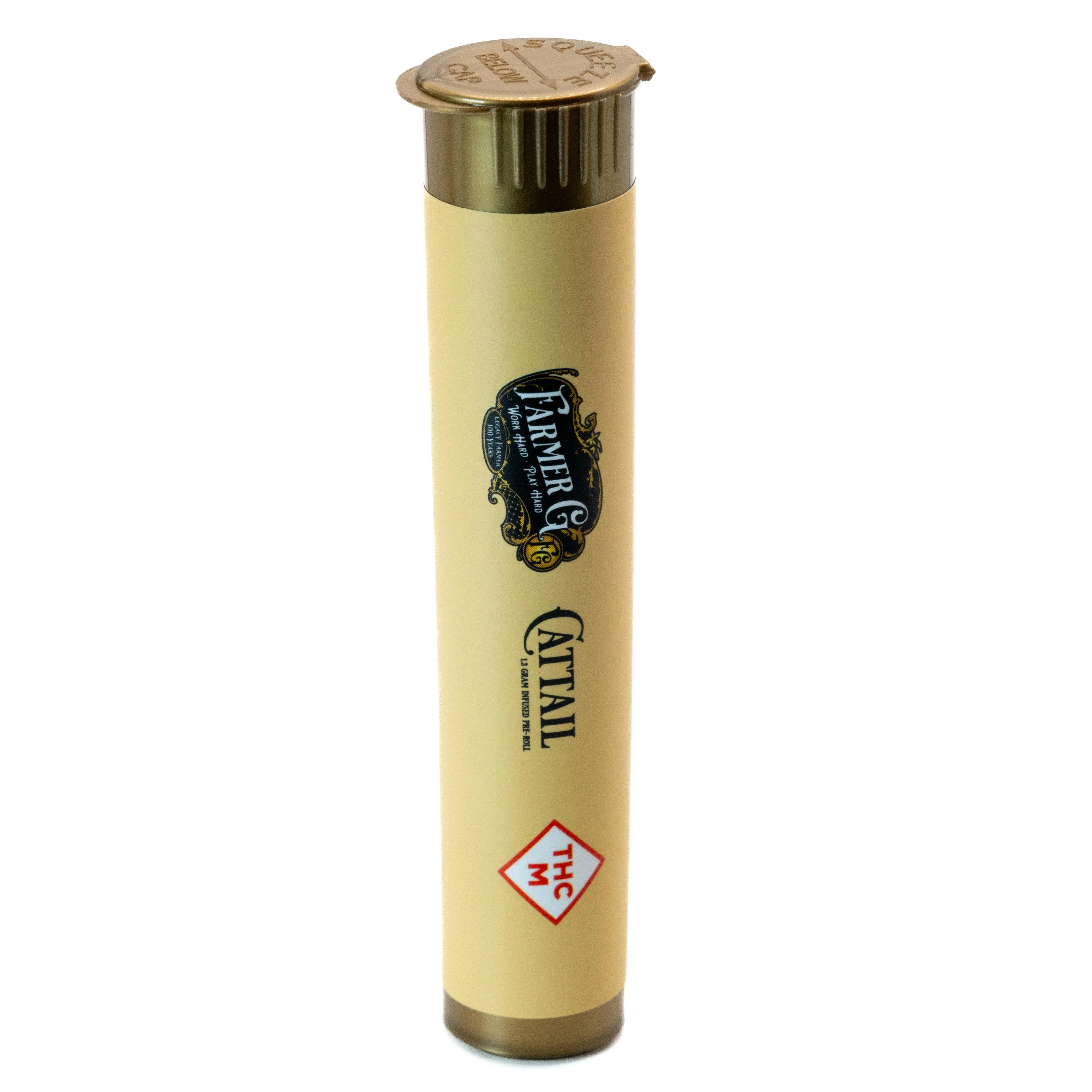 FARMER G 1.3g Strawberry Mac Infused Cattail Preroll | Premium 